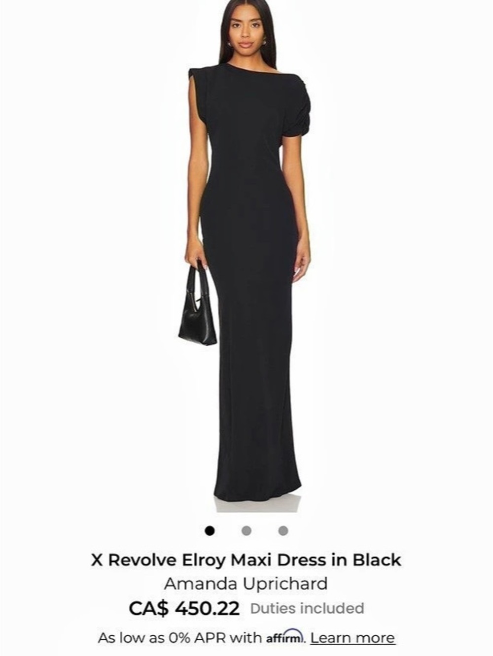 X Revolve Elroy Maxi Dress Black Maxi Dress Brand New Never Worn